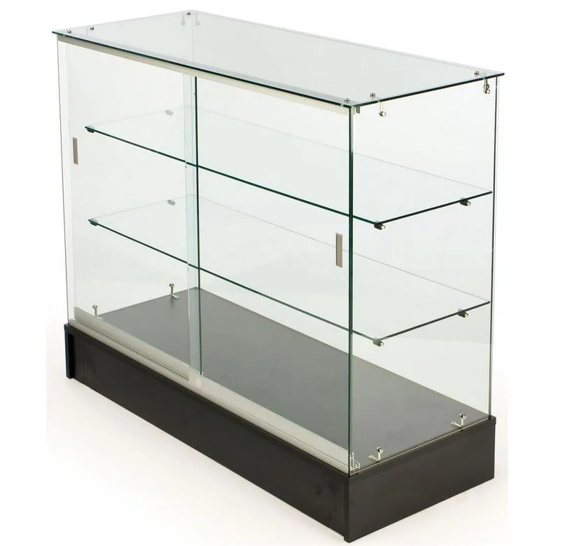 Frameless Display Case 4ft - Display cases | Professional Display case by Houston Fixtures