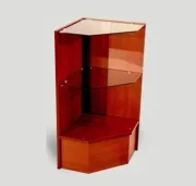 Pentagon Corner Case - Corner Display Cases | Professional Corner Display Case by Houston Fixtures — image 1