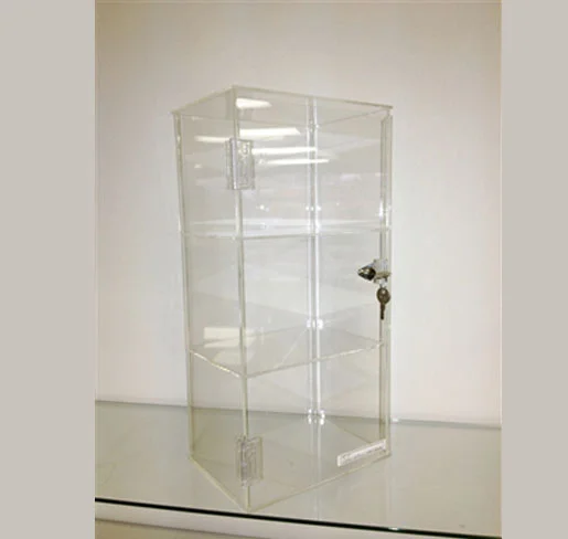 Acrylic Tower Three Shelf - Acrylic display cases | Professional Acrylic display case by Houston Fixtures