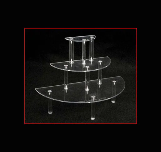 Acrylic Three Shelves Display - Acrylic display cases | Professional Acrylic display case by Houston Fixtures