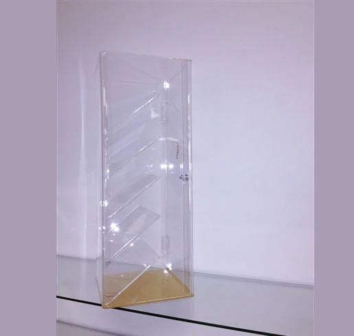Acrylic Five Slanted Shelf Display Case - Acrylic display cases | Professional Acrylic display case by Houston Fixtures