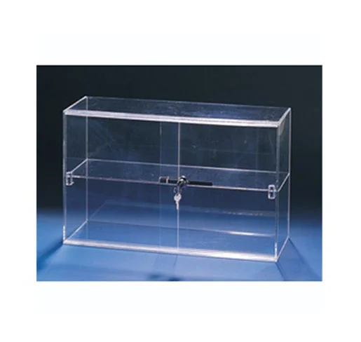 Single Shelf Acrylic Showcase - Acrylic display cases | Professional Acrylic display case by Houston Fixtures
