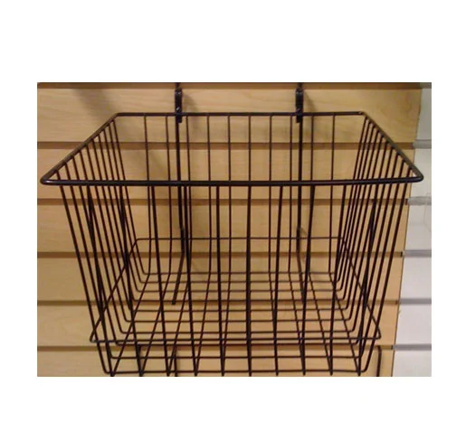 Universal Basket for Slatwall/Gridwall/Pegboard - Slatwall accessories | Professional Slatwall accessorie by Houston Fixtures
