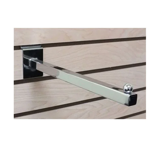 12″ Straight Arm - Slatwall accessories | Professional Slatwall accessorie by Houston Fixtures