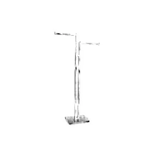Garment rack 2-16″ Straight Arm - Clothing racks | Professional Clothing rack by Houston Fixtures